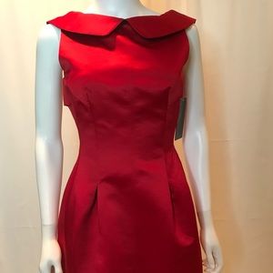 ZARA SATIN RED DRESS
